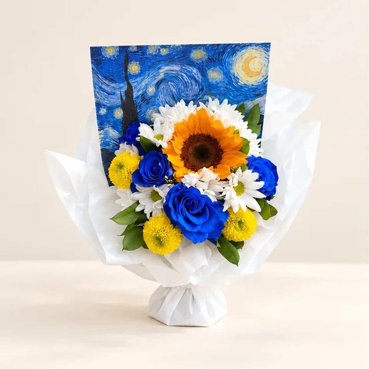 Buquê Noite Estrelada Van Gogh